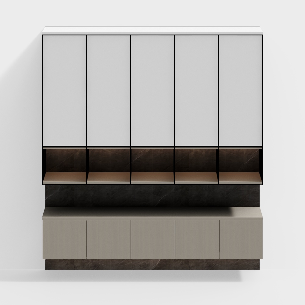 Bookcase wall cabinet 2