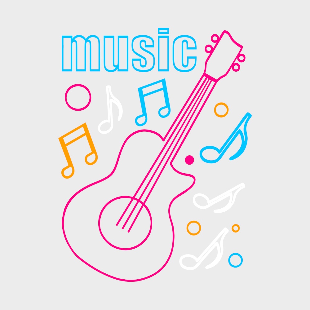 Modern guitar decorative light