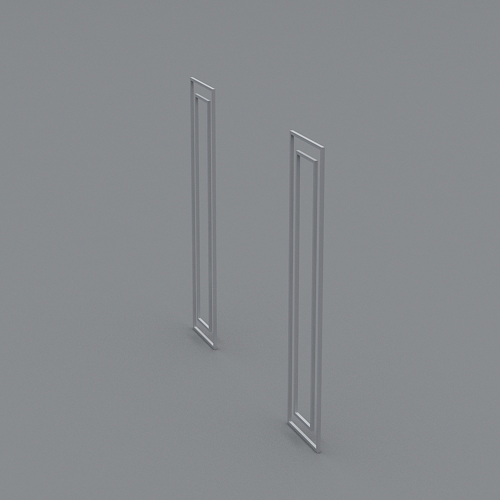 Urban Gate Low-Poly 3D Model