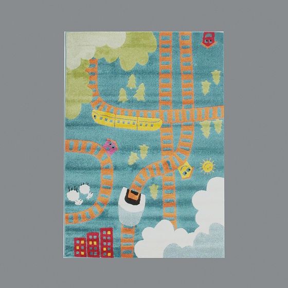 Enchanting Sky Train 3D model for Creative Spaces