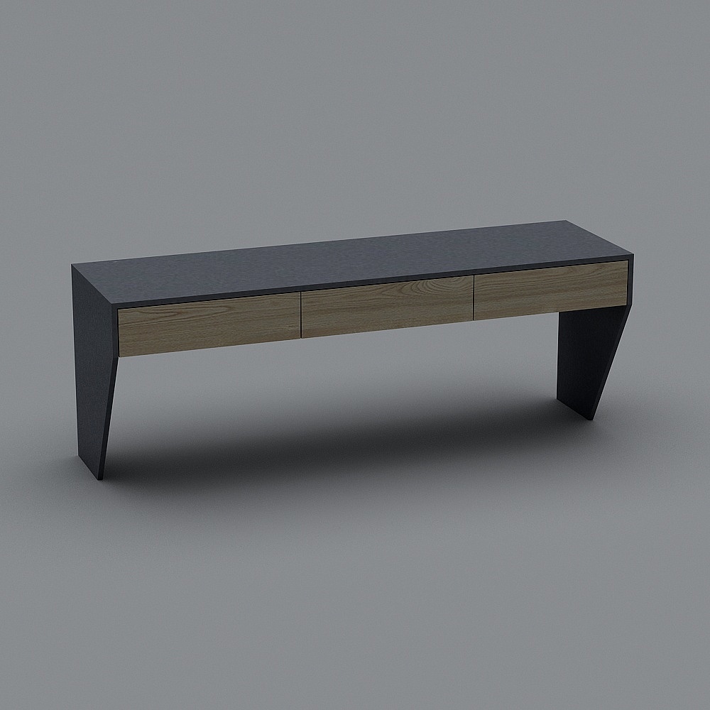 Stylish Urban Bench 3D model