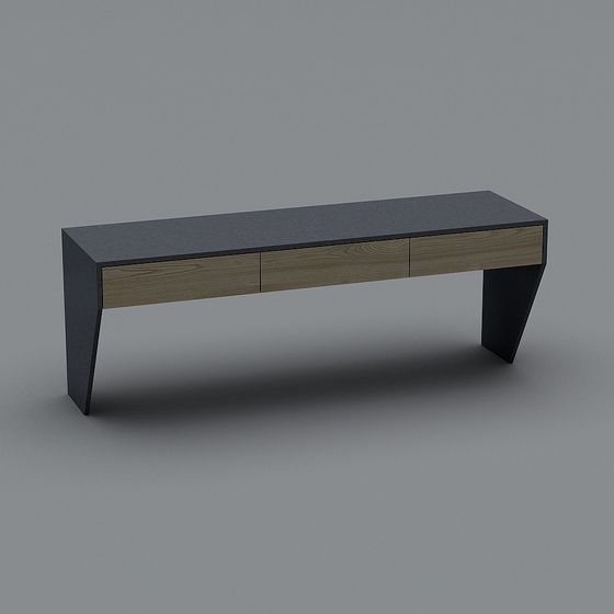 Stylish Urban Bench 3D model