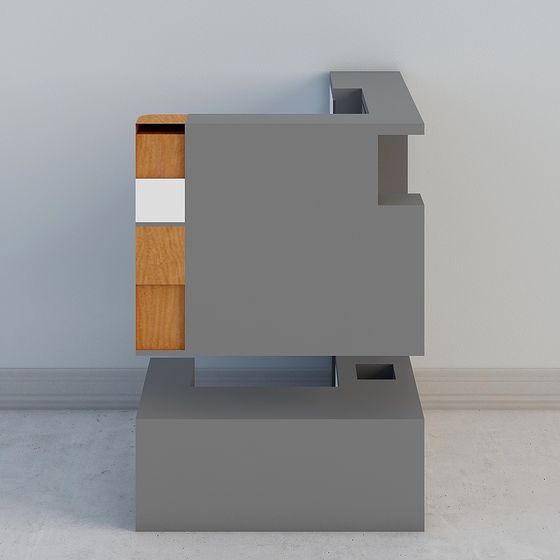 Unique Low-Polygon 3D Model with Geometric Charm