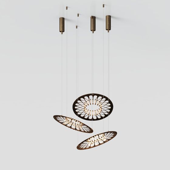 Artistic Hanging Lamp 3D model