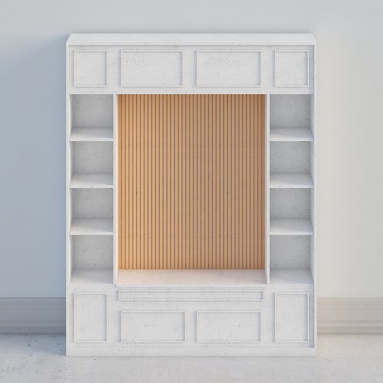 Urban Bookshelf 3D model - Minimalist and Vintage Fusion