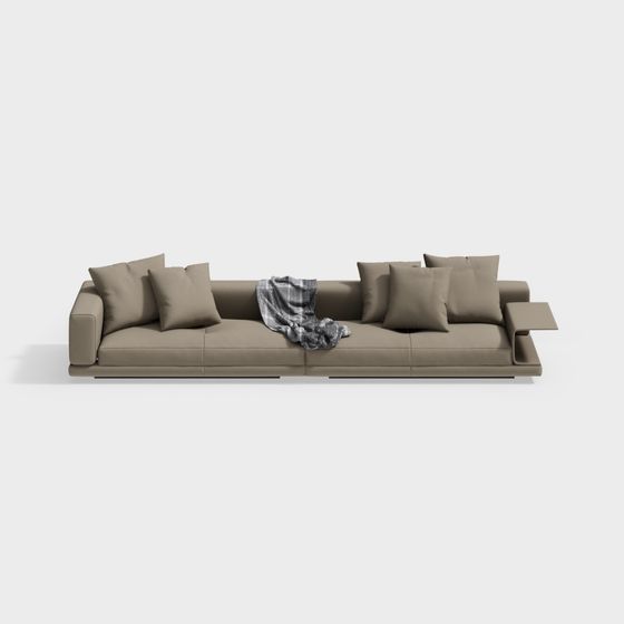 Urban Comfort Low-Poly Sofa 3D model for Modern Spaces