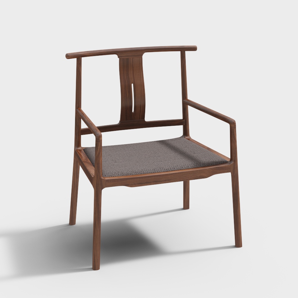 Black Walnut Series-Tea Chair-CAY-118