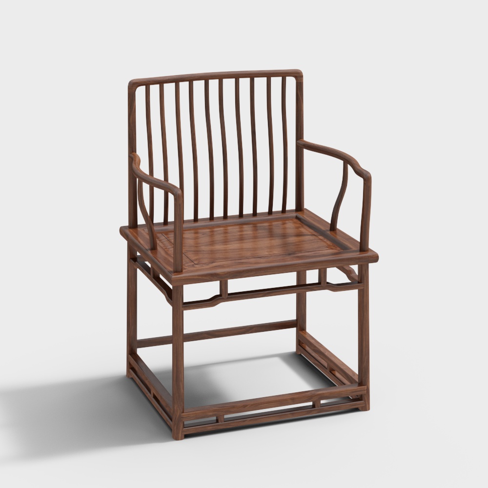 Black Walnut Series-Tea Chair-CAY-119