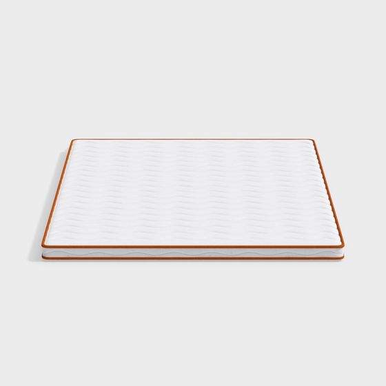 Minimalist 3D Mattress Model for Modern Design