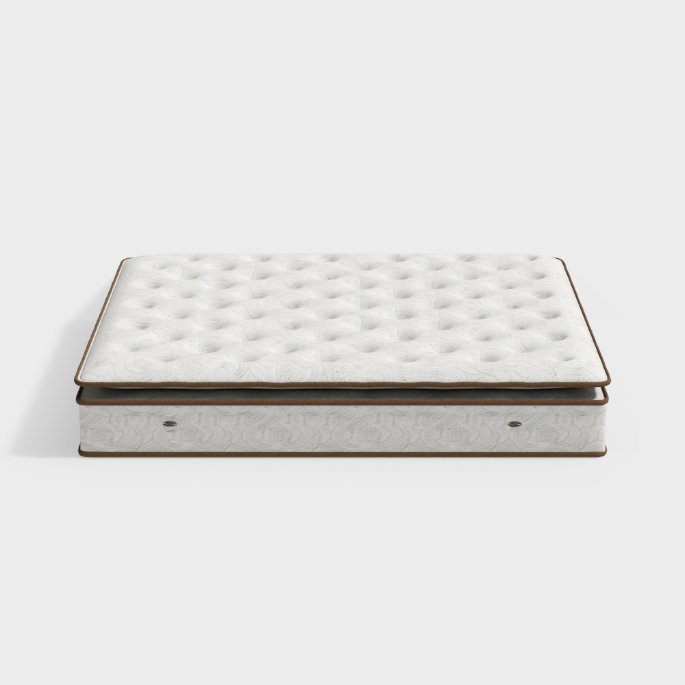 Dreamy 3D Mattress Model – Patterned Soft Texture