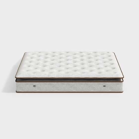 Dreamy 3D Mattress Model for Serene Interiors