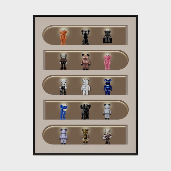 Bear Display Low-Poly 3D Model Design