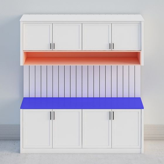 Colorful Storage Cabinet 3D model