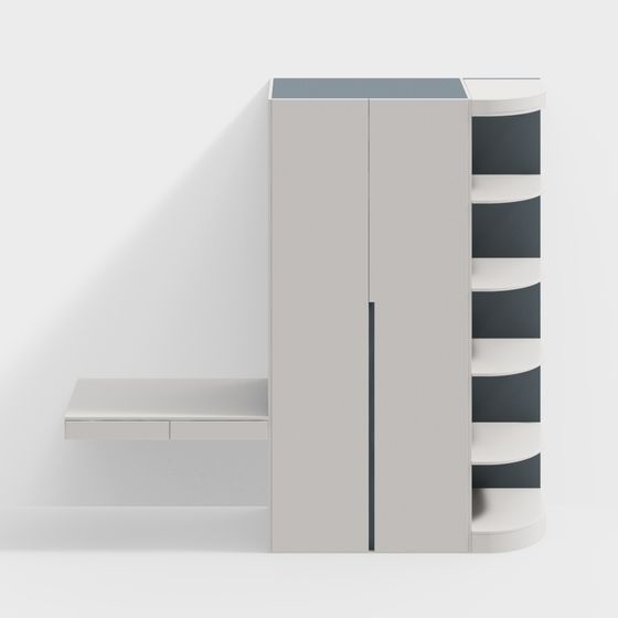 ตู้หนังสือในห้องนอนเด็ก