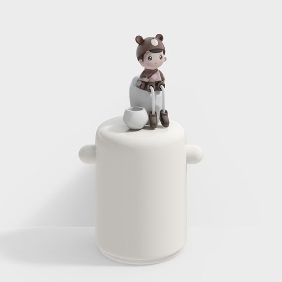 Cute Bear 3D Model for Whimsical Designs