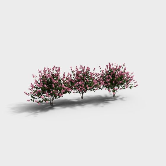 Low Poly Spring Blossom Grove 3D model