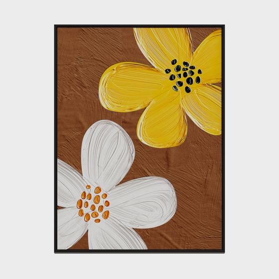 Realistic Low-Poly Wooden Floral 3D model