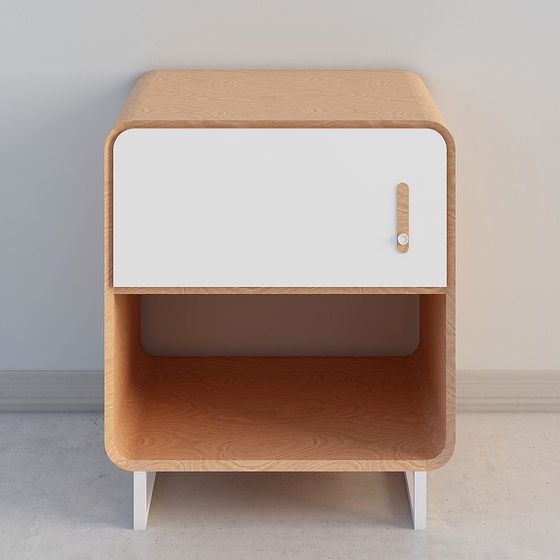 Urban Elegance Bedside Table 3D model