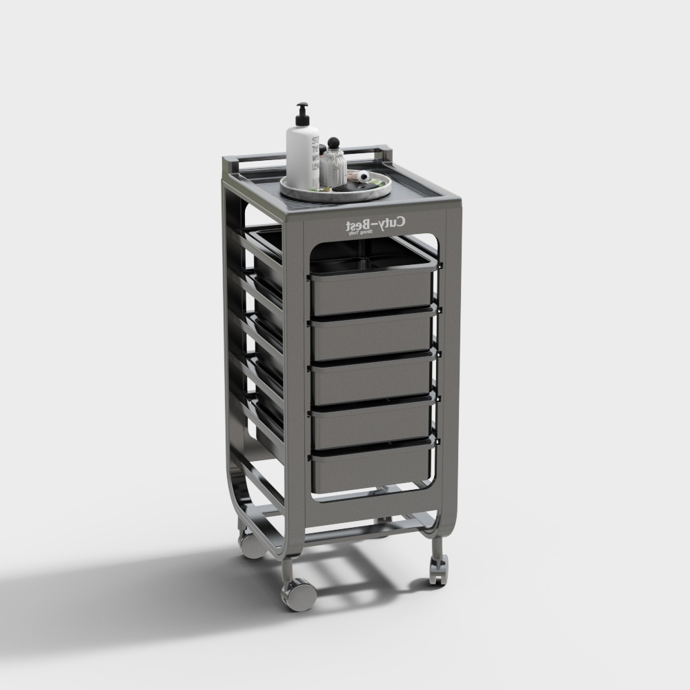 Barbershop mobile shelf