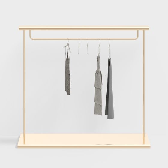 Minimalist Clothes Hanger 3D model