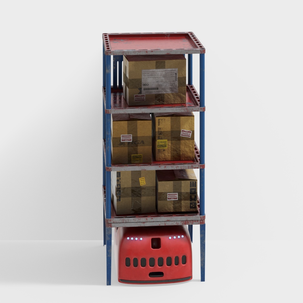 Intelligent warehousing industrial shelves