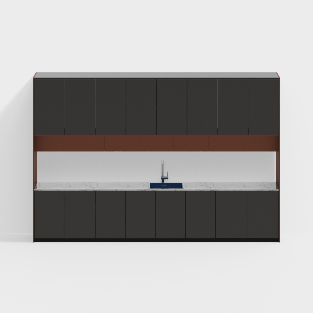 Modern pantry cabinet combination