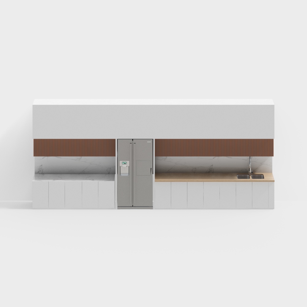 Modern pantry cabinet combination