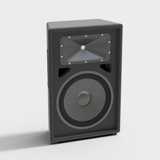 Vintage Audio Speaker 3D Model for Design Use