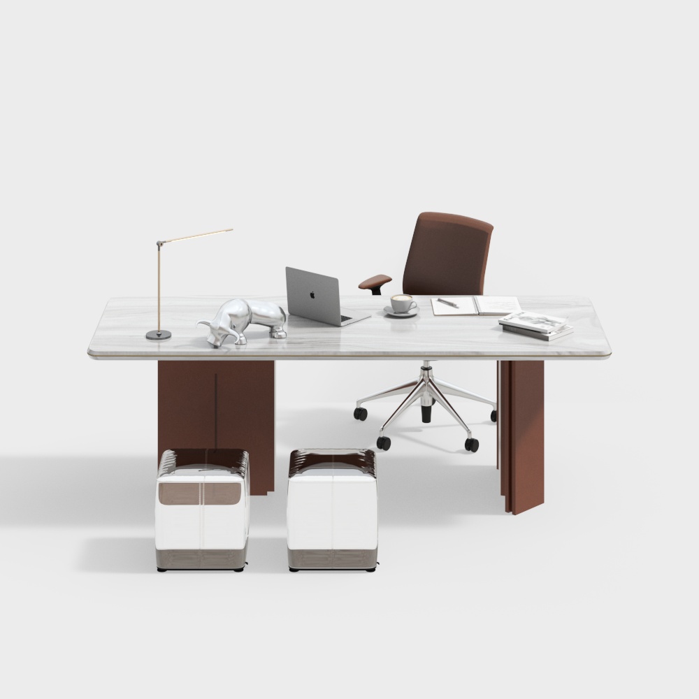 Table de motif de chaise de bureau moderne