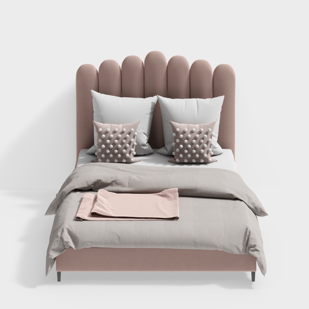 Chambre d'enfant moderne avec lit simple