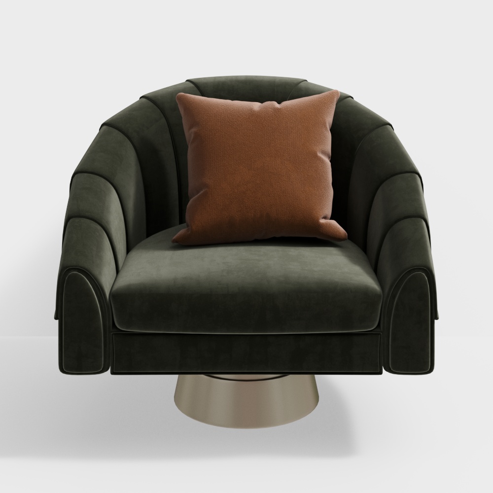 Простой европейский_Одноместный диван_004