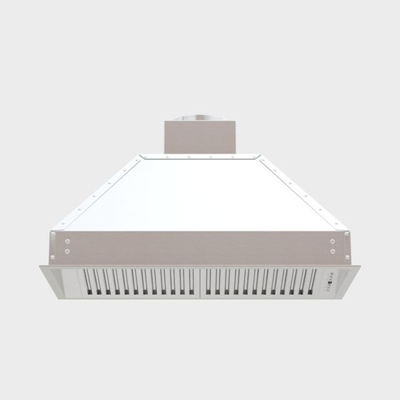Sleek Stainless Steel Range Hood 3D model