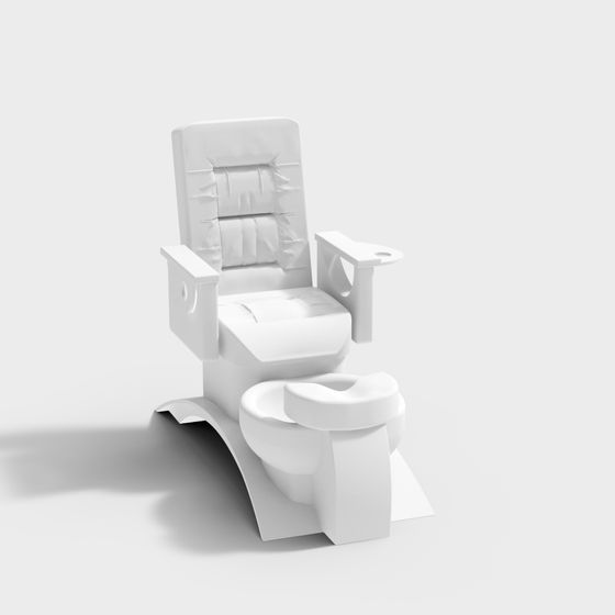 Unique Toilet Chair 3D model for Creative Spaces