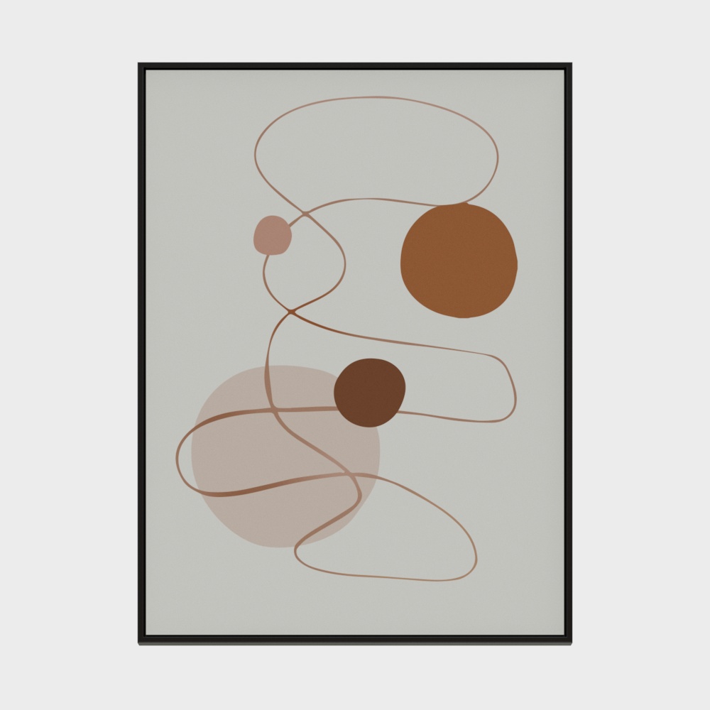 Abstract Lines and Dots 3D model