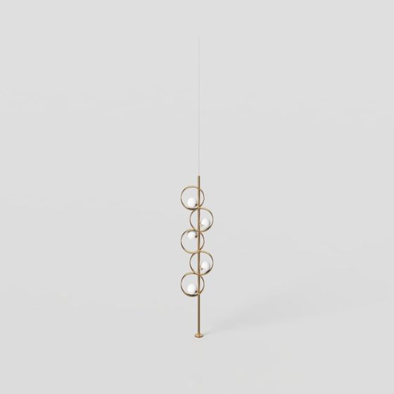 Elegant Hanging Art Light 3D model