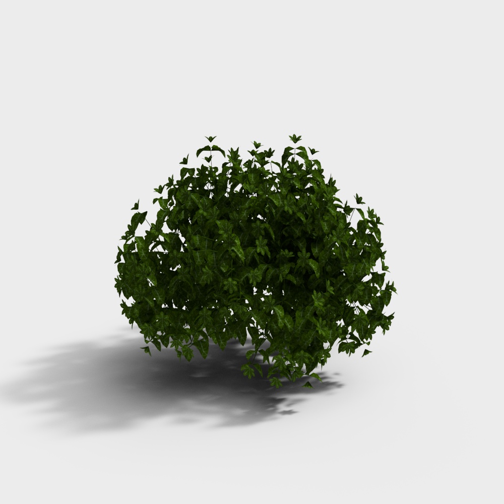 Vines Bush Low Poly 3D Model