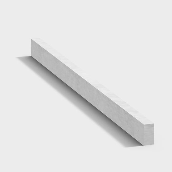 Stylish Concrete Corner 3D model for Creative Projects