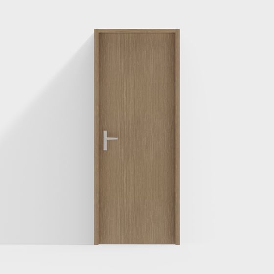 Minimalist Low-Poly 3D Door Model