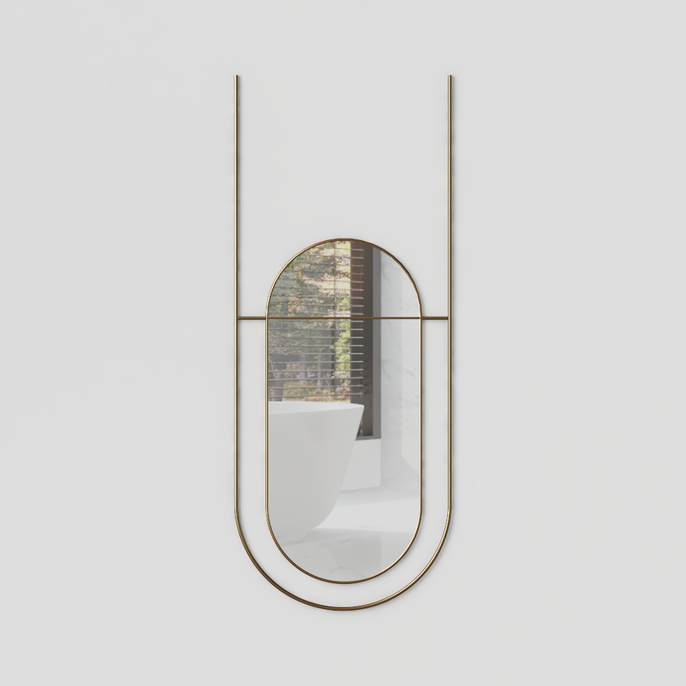 wabi-sabi bathroom mirror