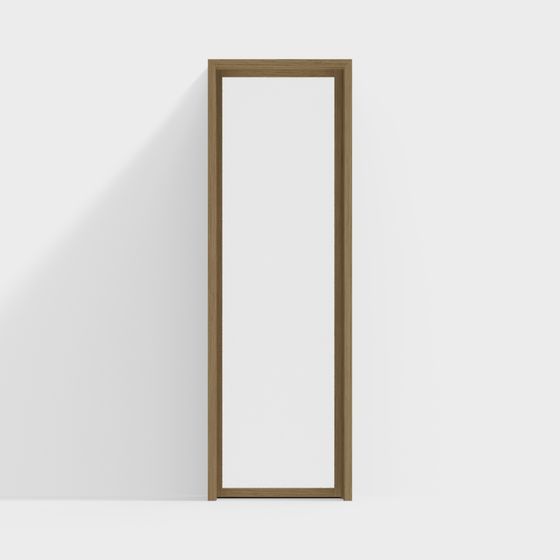 Wood Frame Mirror 3D model for Modern Aesthetics