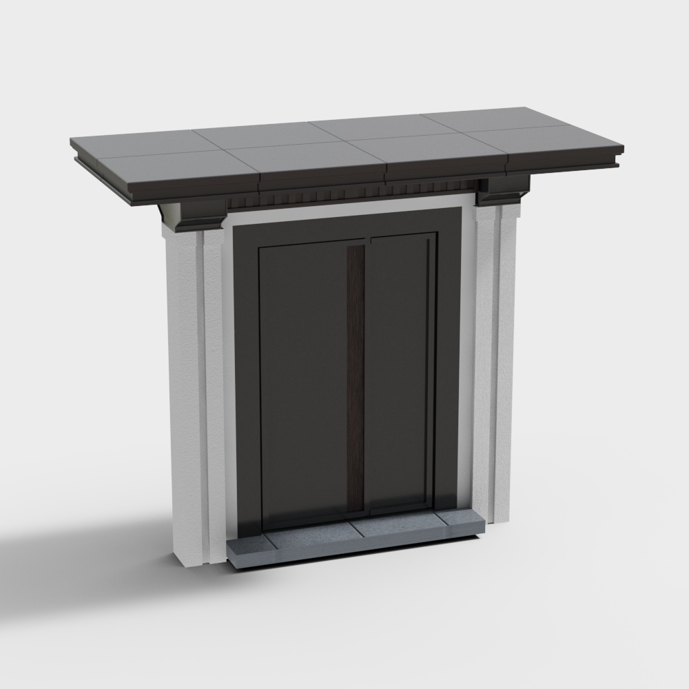 9-Chinese style courtyard door