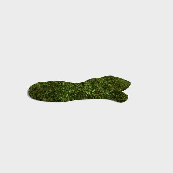 Mossy Rock Low Poly 3D model