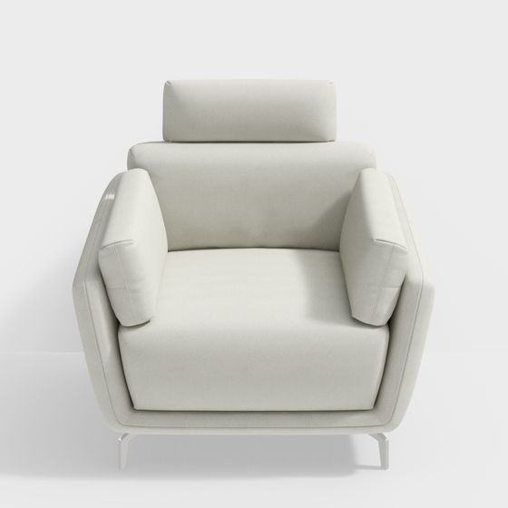 Low Poly 3D Sofa Model for Modern Interiors