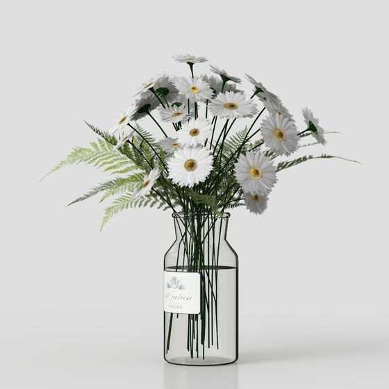 Daisy Garden 3D model