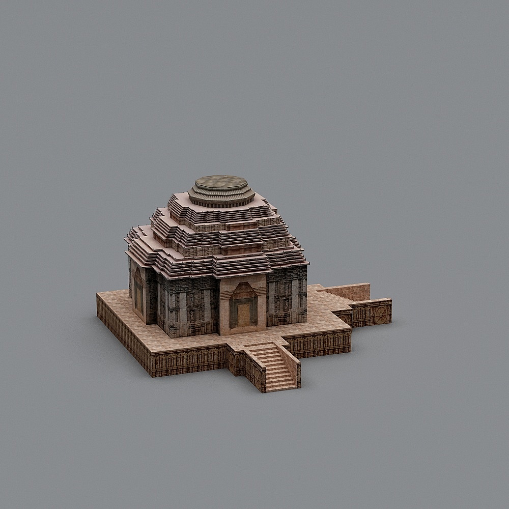 Ancient Castle Ruins 3D model
