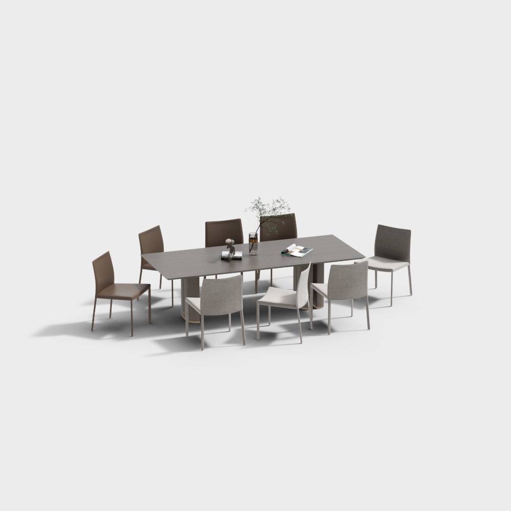 Combinación de mesa y silla de comedor 2