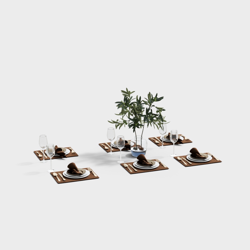 MasaSanty/Tyche - Modern Luxurious Living Room Dining Table Decor