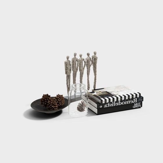 Abstract Crowd 3D model