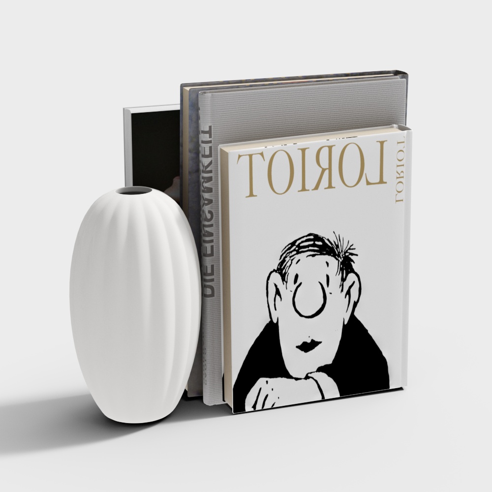 Minimalist Bookshelf 3D model
