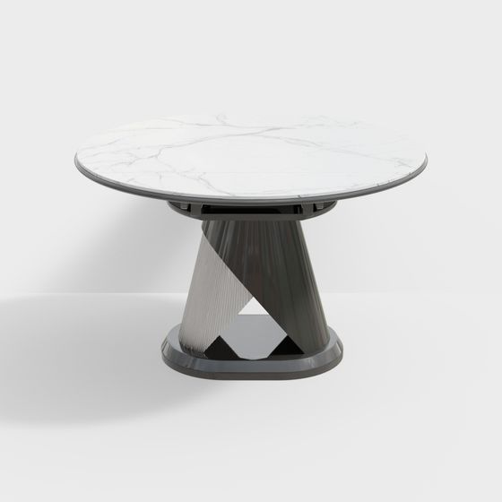 Elegant Round Table 3D model Design